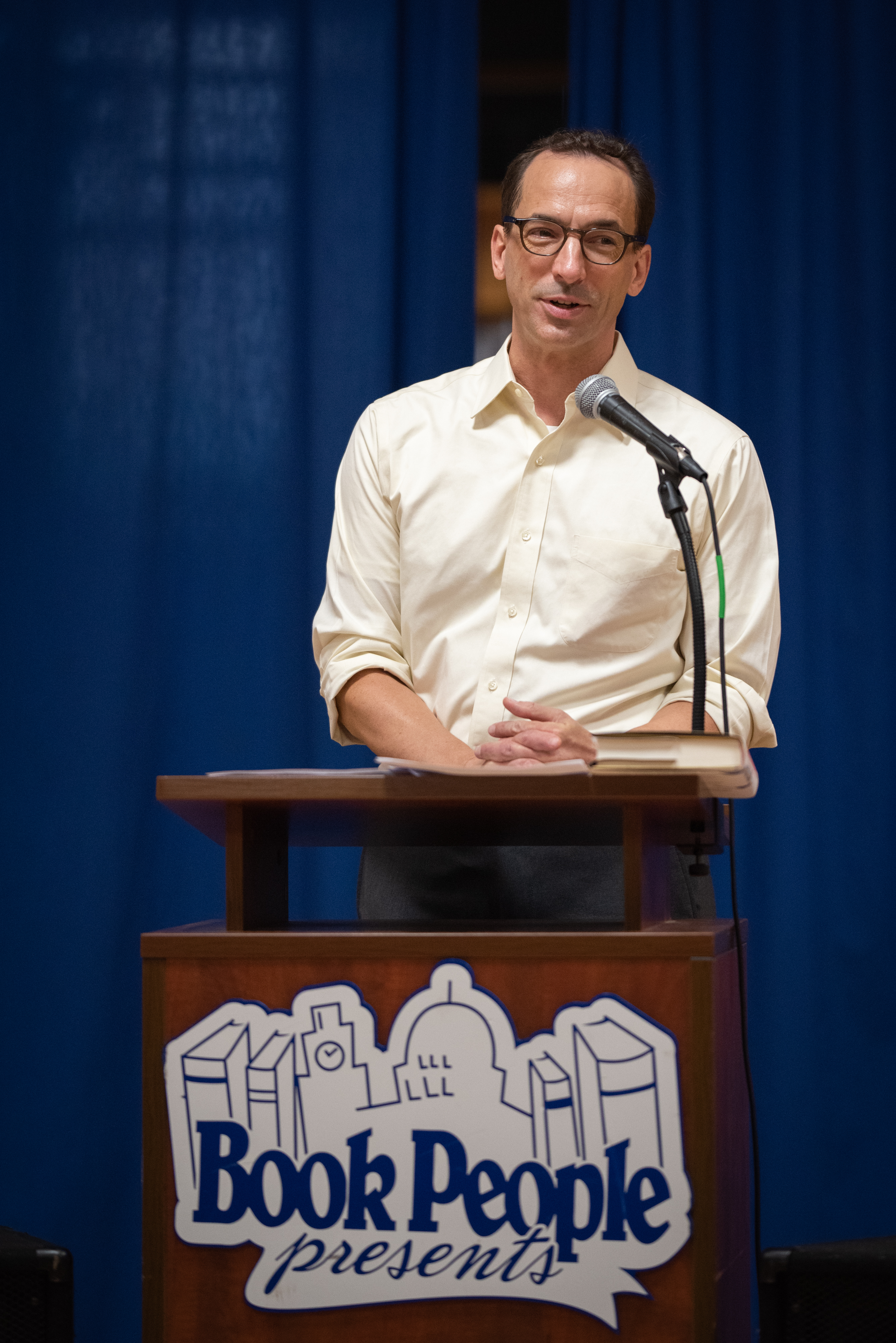 Paul Tough speaking at BookPeople