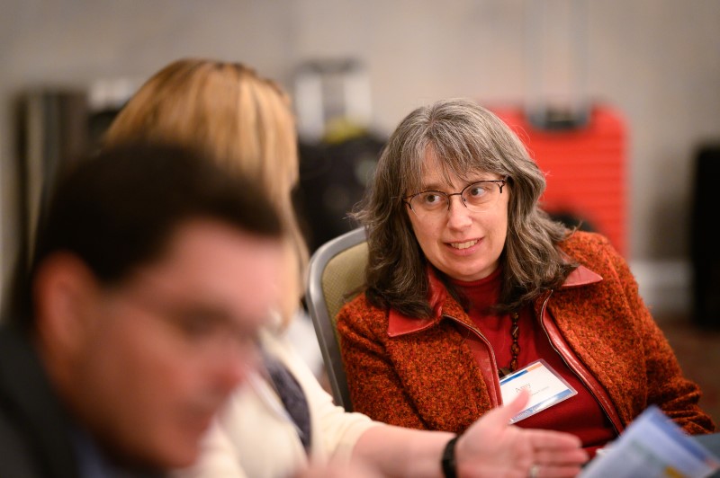 Amy Getz attends the Launch Years Consensus Panel convening in February, 2020. Photo by Phil Swann.
