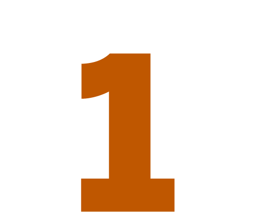 An icon showing the number 1.