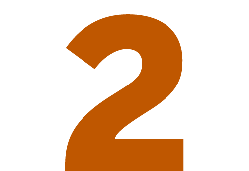 An icon showing the number 2.