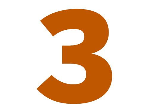 An image showing the number 3. 