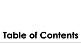 Math Task Force Toolkit, Table of Contents