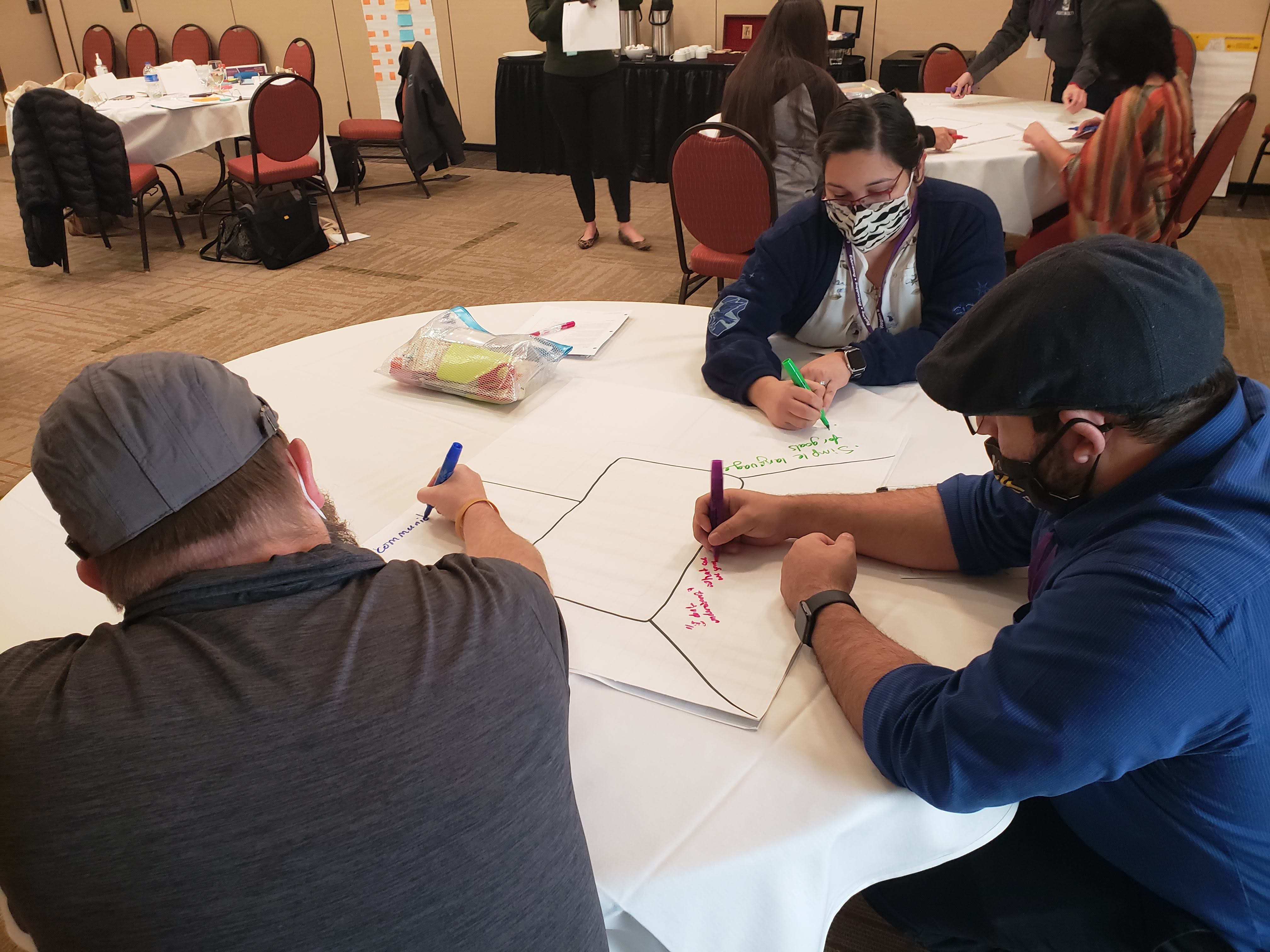 New Mexico educators working together during a professional learning session on formative assessment.