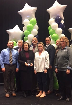 Members of the math pathways implementation team from McLennan Community College after the 2018 Math Pathways Awards ceremony in Dallas, Texas.