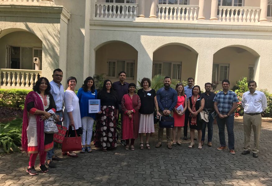 Carolyn Landel (third from left) with members of the Greater Austin Chamber of Commerce’s flagship delegation to Pune.)