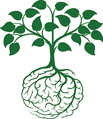 Graphic of tree growing out of brain