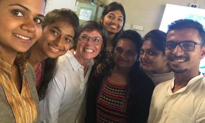 Carolyn in Pune India.