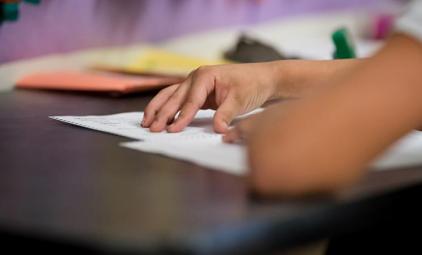 close up photo of student hands