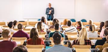 students sitting in classroom