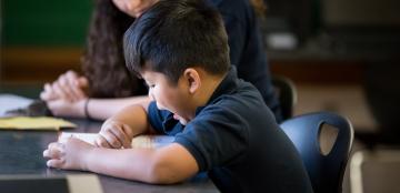 child learning to read