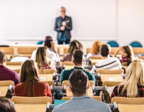 students sitting in classroom