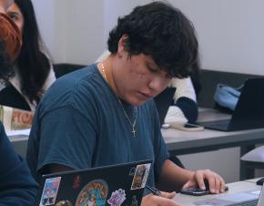 students using math tools