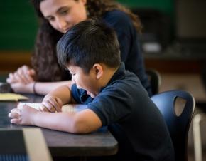 child learning to read