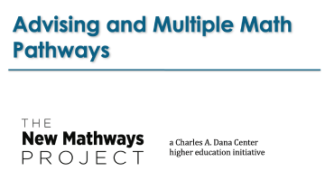 Advising and Multiple Math Pathways (video)