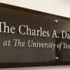 A sign reading "The Charles A. Dana Center at The University of Texas at Austin"