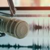 professional microphone stock photo